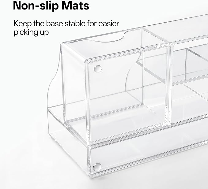 HBlife Acrylic Desk Organizer with Drawer, Pen & Pencil Holder, Multifunctional Desktop Caddy for Office Supply and Organization