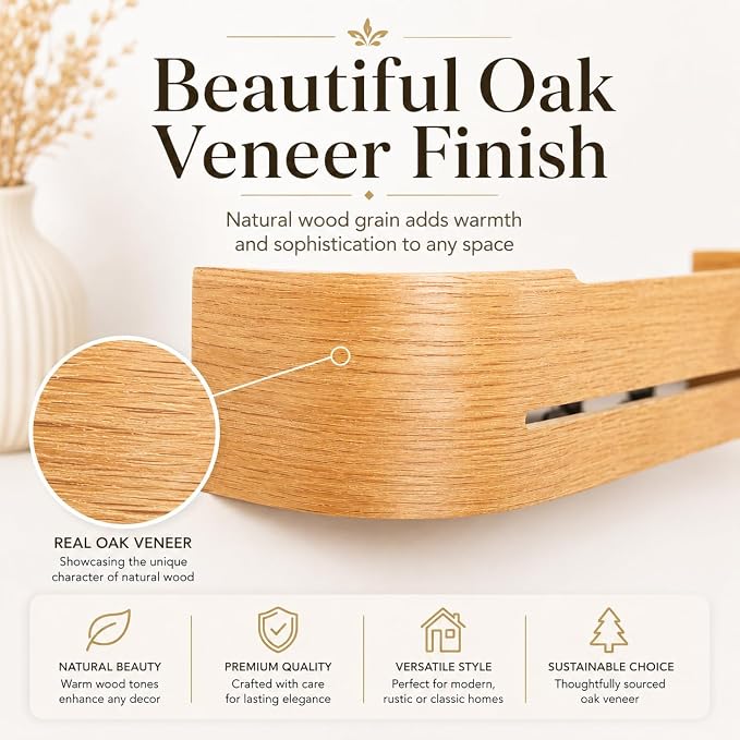 Key Holder Wall Mount with 5 Hidden Hooks Minimalis Key Hanger Rack Wood Modern Hollow Key Hook Mail Organizer Tray Shelf Home Decor for Entryway Furniture
