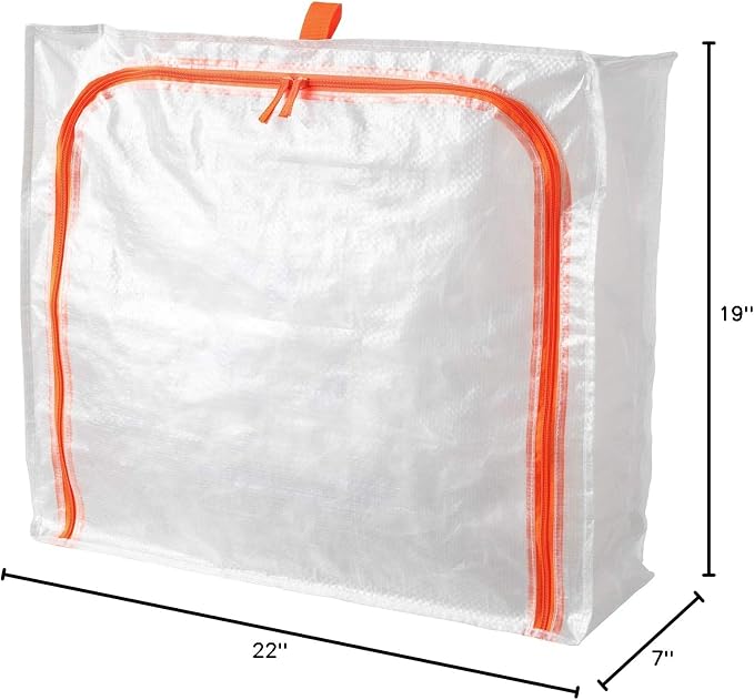 IKEA Parkla Storage Case, 55X49X19 Cm (22X19X7, Polypropylene),Transparent
