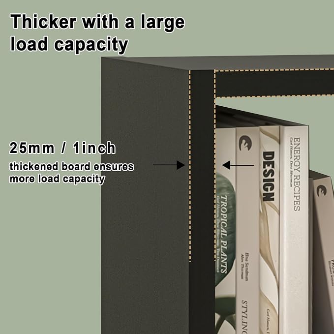 [2026 Wooden Thick Frame 9 Cube Storage Organizer Shelf with Anti-Tipping Kits + Reversible Open Back Bookcase, Horizontal and Vertical Dual-use（Chocolate,11inch）