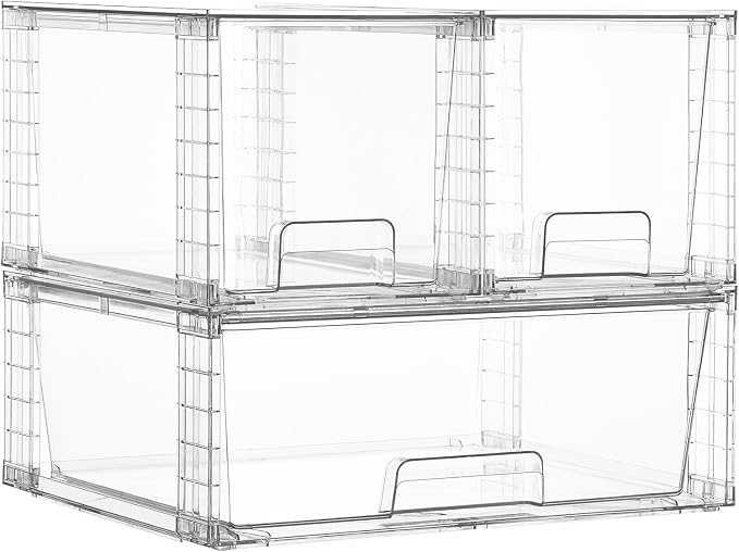 Vtopmart 3 pack Easily Clear Storage Dawers