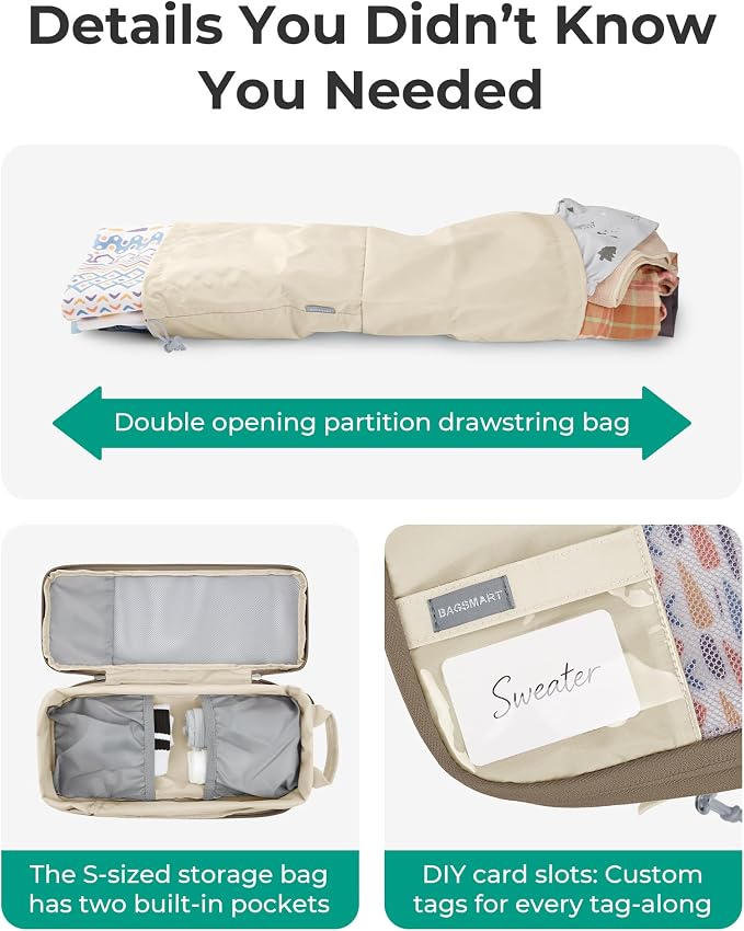 BAGSMART Compression Packing Cubes for Travel Essentials | 14 Set /6 Set /4 Set/2 Set, Lightweight, Durable