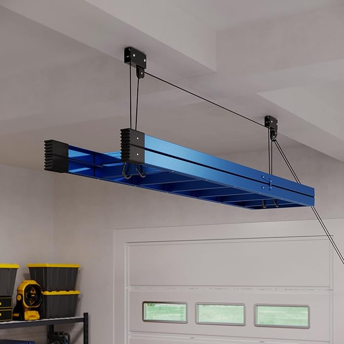 RAD Sportz Kayak Storage Hoist - Overhead Pulley System with 125lb Capacity for Canoes, Bikes, Ladders, and More - for up to 12-Foot Ceilings