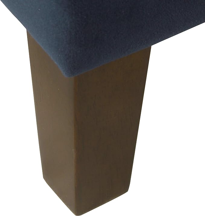 HomePop 36" Storage Ottoman Bench with Hinged Lid - Navy