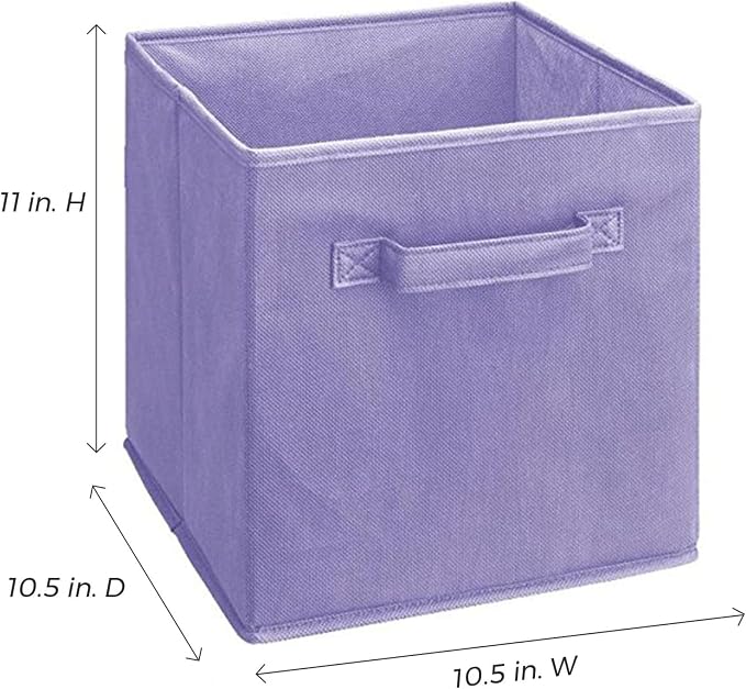 ClosetMaid 3878 Cubeicals Fabric Drawer, Light Purple, 2-Pack