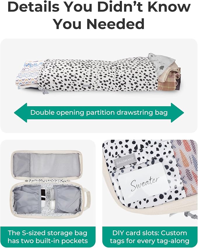 BAGSMART Compression Packing Cubes for Travel Essentials | 14 Set /6 Set /4 Set/2 Set, Lightweight, Durable