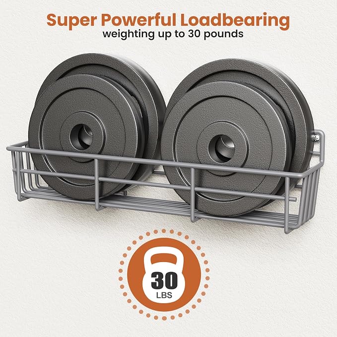 Mystozer 5 Pack Spice Rack Seasoning Organizer Wall Mount, Spice Storage Spice Rack Organizer Pantry Door Organizer Screw or Adhesive Hanging Shelf Basket Spice Organizer Shelf for Kitchen (Gray)