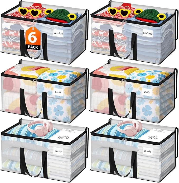 Moving Bags Extra Heavy Duty Oversized Storage Bags with Reinforced Handle and Double Zippers,Moving Supplies Totes for Storage Packing Dorm Room Essentials Alternative to Moving Boxes