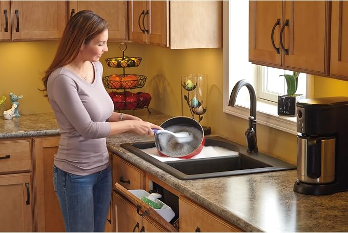 Rev-A-Shelf 11" Tip-Out Plastic Sink Trays for Kitchen and Bathroom Base Cabinet, Pack of 2 Pullout Vanity Shelf Home Organizer, White, 6572-11-11-52