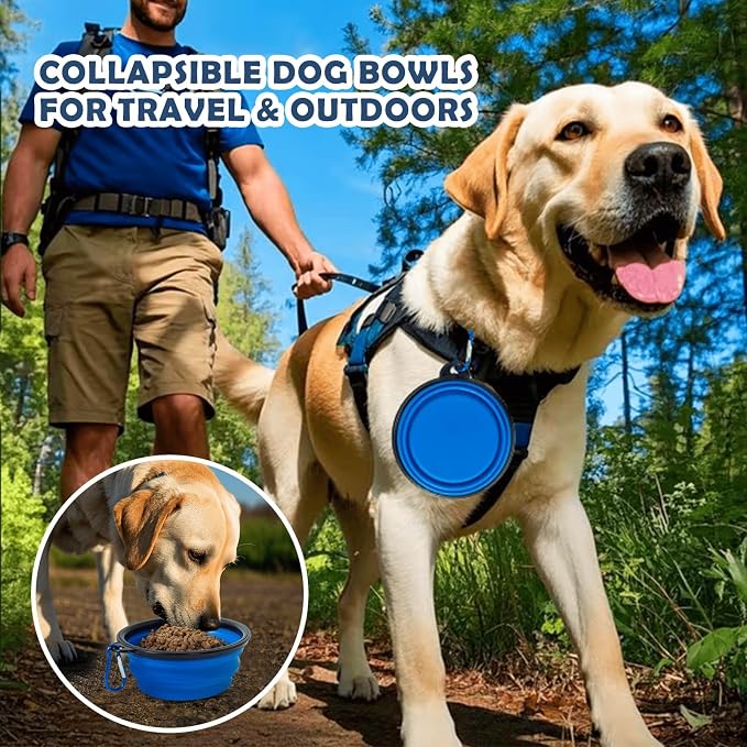 42 Inch Foldable Dog Travel Crate Blue with Sturdy Metal Frame | Chew-Proof Mesh Window,Soft Blanket and Foldable Bowl,Waterproof and Easy to Clean,Portable for Camping,Signature card