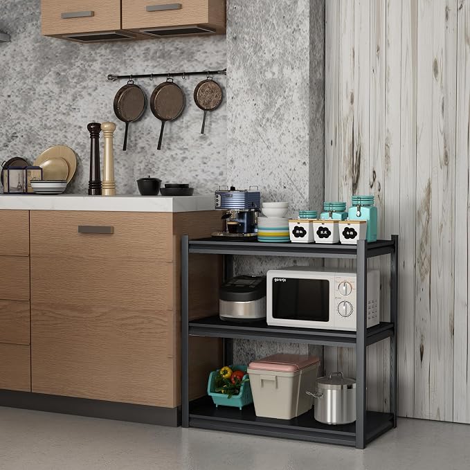 32" W Garage Shelving,900LBS Loads Adjustable Garage Storage Shelves, 3-Tier Metal Storage Racks and Shelving Units, Utility Rack Shelves (16" D x 32" W x 32" H)