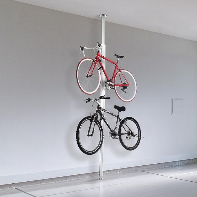RAD Cycle Aluminum Bike Stand Bicycle Rack Storage or Display Holds Two Bicycles