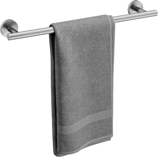 Brushed Nickel Towel Bar, 18 Inch Bathroom Towel Rack | Towel Holder Wall Mounted, Thicken SUS304 Stainless Steel Towel Rod Modern Home Decor (Total Length 20 Inch)