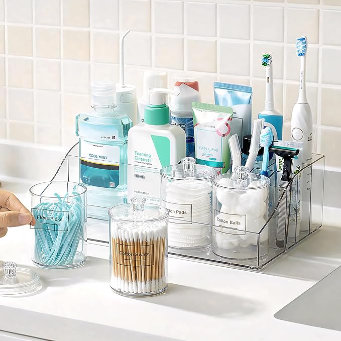 Vtopmart 5 PCS Bathroom Countertop Organizer Sets