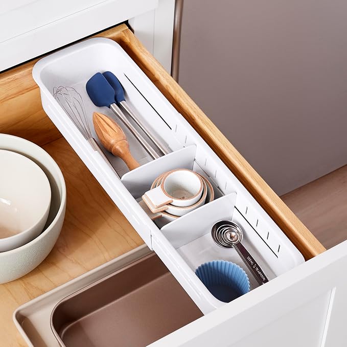 YouCopia DrawerFit Sliding Drawer Sorter, Adjustable Drawer Organizer