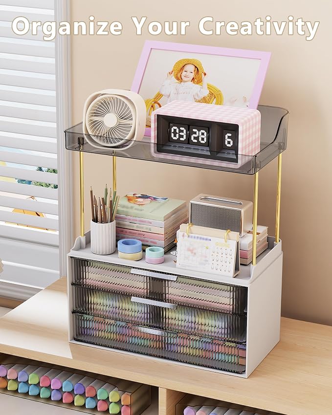 Anylady Bathroom Organizers and Storage, Makeup Organizer (Sturdy Durable Attractive), Ideal for Vanity, Countertop, Counter, Perfume, Skincare, Cabinet, Cosmetic, Dresser Organizer (Black)