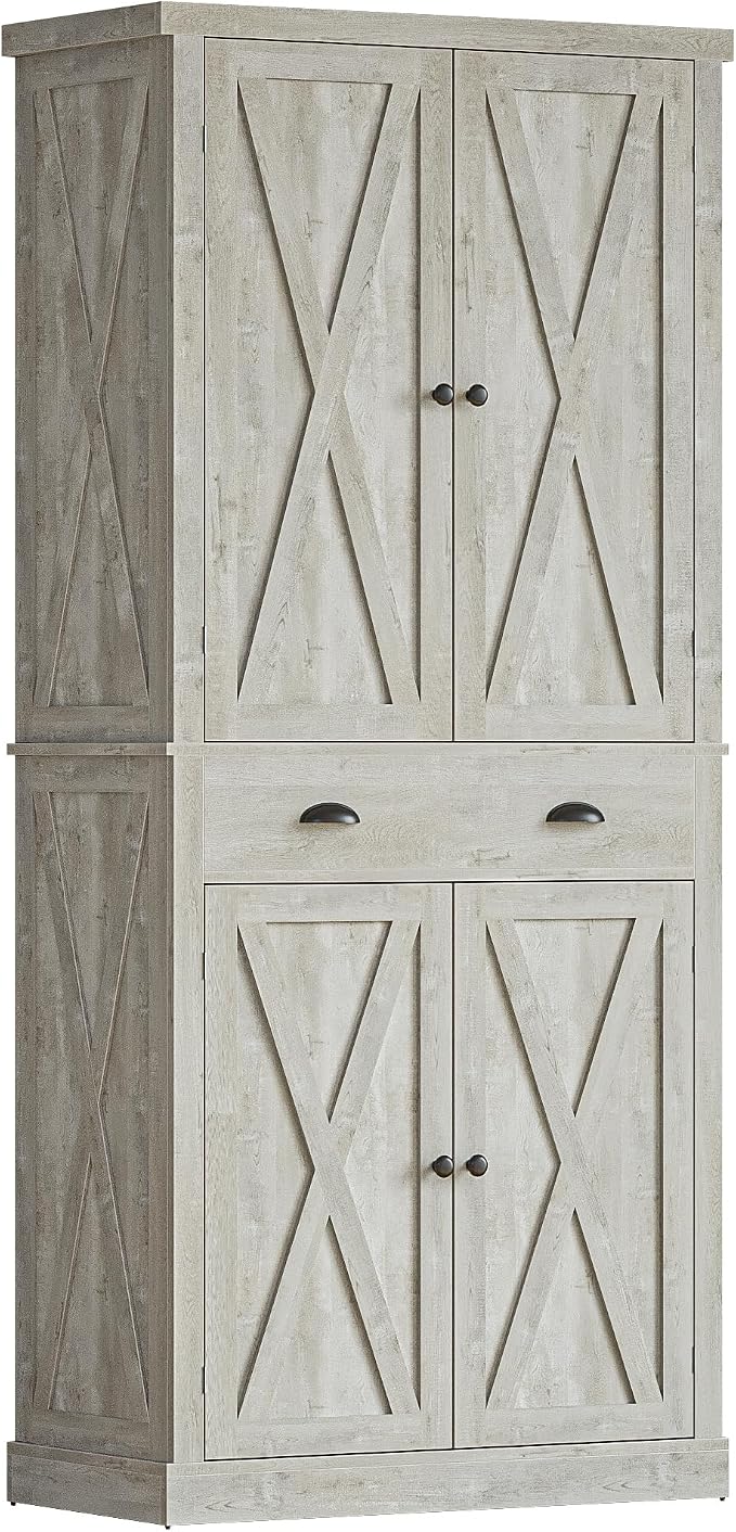 IRONCK Storage Cabinet with Drawers and Doors for Living Room and Entryway | Open Shelves, Adjustable shelves, Organized essentials