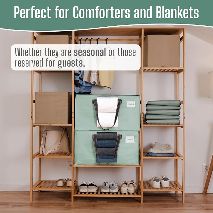 VENO Moving Bags, Wide Open Top, Clear Window, Light Green, 8 Pack | Moving boxes Alternative, Heavy Duty, Storage Bags, Clothes and Comforter Storage, Packing Supplies, College Dorm Essentials