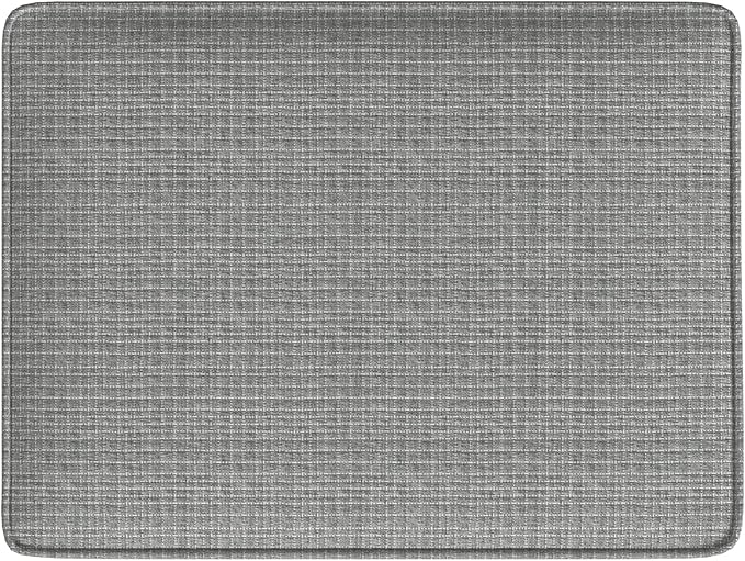 Spatial Order 24" Dinah Collection Storage Ottoman - Sage Mini Grid Pattern