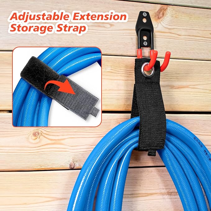 MKRUI 40-Pack Garage Hooks for Storage & Hanging Items, Save Space | Hangs Bikes, Ladders, Ropes, Hoses, Tools; for Garage, Warehouse, Shop, Shed, Yard