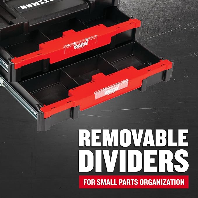 CRAFTSMAN Plastic Tool Box With Drawers, Organizer and Storage (CMST17804) (Pack of 4)