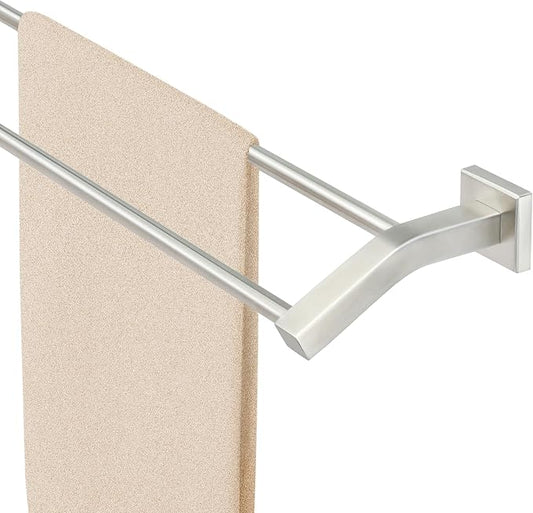 Alise Double Towel Bar, 24" Towel Rack for Bathroom Wall, Brushed Nickel | SUS304 Stainless Steel Bathroom Towel Holder, Quick Drying Towel Hanger Towel Rod, Useable Length 22.9"