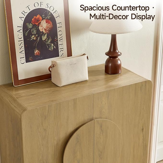 Shoe Storage Cabinet with Doors, Large Shoe Cabinet Storage for Entryway, Wooden 6 Tier Shoe Organizer Cabinets with Adjustable Shelves for Entrance Hallway Living Room Foyer (Oak)
