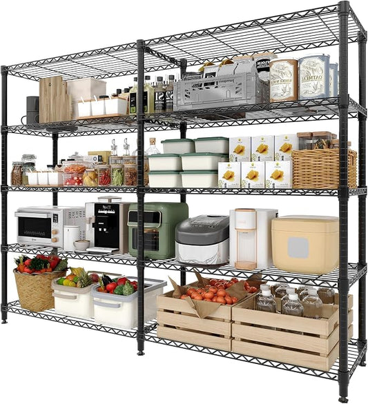 Garvee 5-Tier Storage Shelves 70" H Metal Garage Shelving Unit for Kitchen |