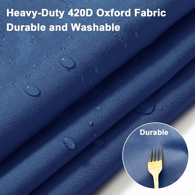 Over Door Hanging File Organizer, 10 Extra Large Pockets (Blue) | Wall file organizer, 10 extra large pockets, heavy-duty fabric. Hanging folders for mail, magazines.13.78"W × 51.18"H