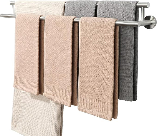 Alise Double Towel Bar,32 Inch Towel Rack for Bathroom Wall Mounted,Nickel | Bathroom Towel Rack SUS304 Stainless Steel Bathroom Towel Holder Quick Drying Hand Towel Holder Towel Bar for Walls