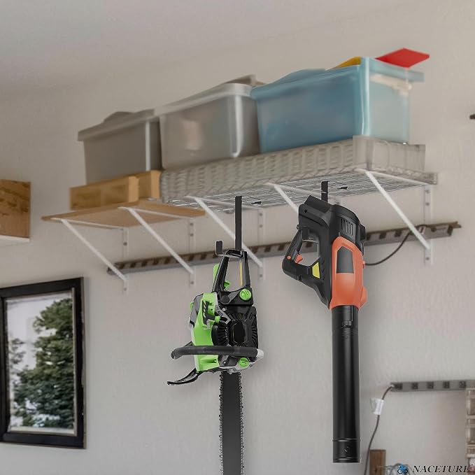 Bike Hangers for Garage Ceiling Racks, 4 Pack Storage Hooks | Z Style For garage ceiling racks to store bicycles, ladders and garage accessories.