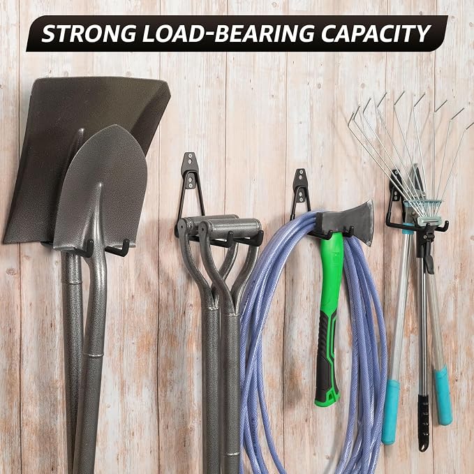 Heavy Duty Garage Hooks for Storage & Hanging Items, 20-Pack | for Hanging Bikes, Hoses, Ladders, Ropes, Garden Tools; for Garage, Warehouse, Yard, Shed