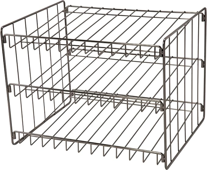 Kitchen Details 3 Tier Can Organizer | Canned Food Storage Rack | Kitchen Cabinet and Pantry Organization | Holds 36 Cans | Space Saving | Onyx