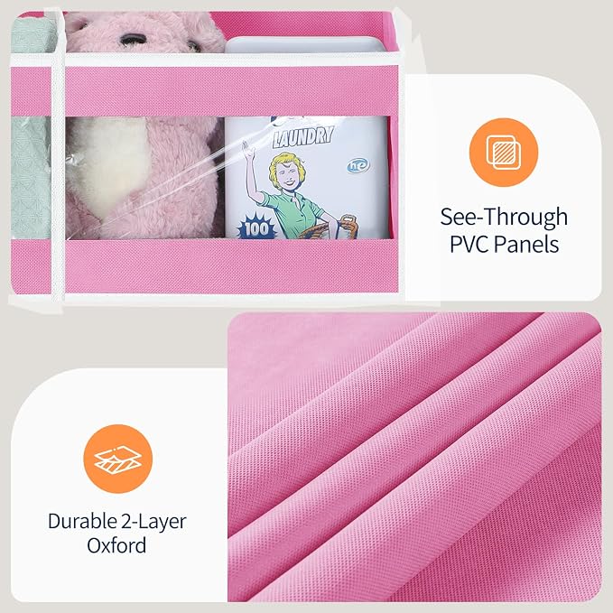 Yecaye 5-Tier Over The Door Organizer Dual-Column, 80lbs Load Stuffed Animal Storage of 10 Compartments, Heavy Duty Door Organizer Hanging for Bedroom Dorm Bathroom Pantry, Macaron Pink, 1 Pack