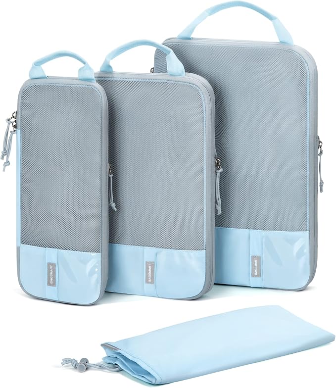 BAGSMART Compression Packing Cubes for Travel Essentials | 14 Set /6 Set /4 Set/2 Set, Lightweight, Durable