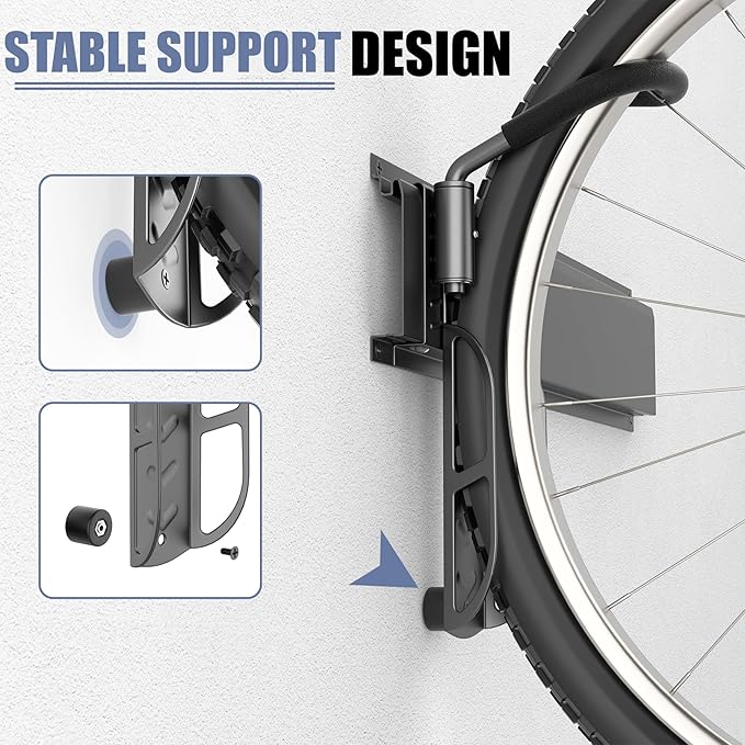 WALMANN Wall Mounted Swivel Bike Rack