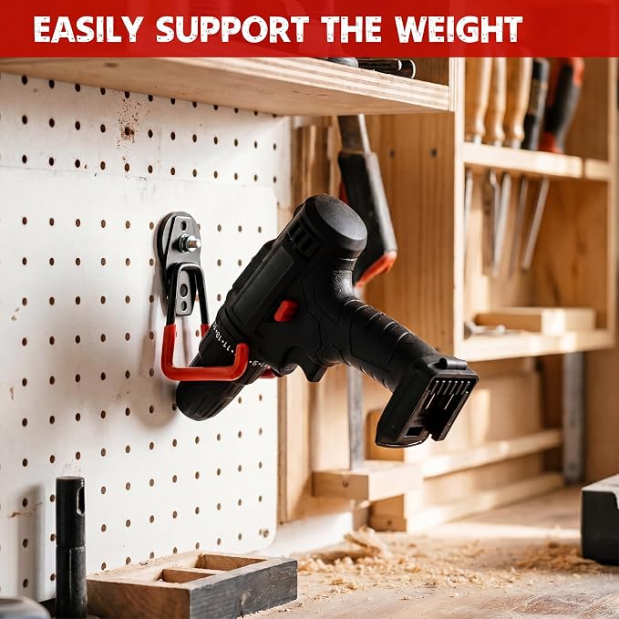 Landhoow 26 Pcs Large Magnetic Hooks Heavy Duty Garage Magnet Hooks Strong Storage Utility Magnetic Hangers with Anti Slip Rubber Coating for Indoor and Outdoor Hanging (Orange)