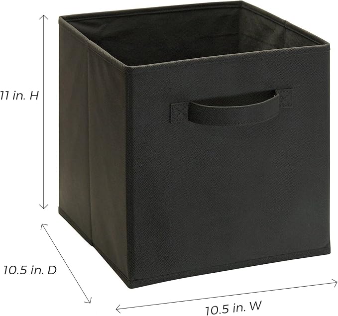 ClosetMaid 3784 Cubeicals Fabric Drawer, Black, 2-Pack