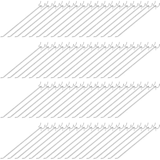 100 Pcs Peg Board Shelving Hooks Stainless Steel Hanging Board Pegs Wall Display Hooks Bulk for 1/8 1/4 Garage Storage Organizer Accessories (12 Inch,Silver)