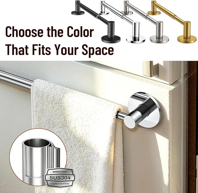 Magnetic Towel Bar, Adjustable Towel Rod with Larger Magnetic Base & Hidden Magnet Design, Non-Slip Magnetic Towel Holder for Refrigerator, Dishwasher, Oven, Washer (Chrome, 2Pack)
