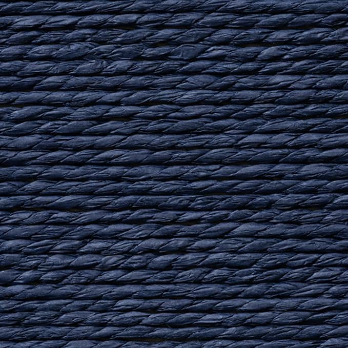 LA JOLIE MUSE Bathroom Basket Organizers, Paper Rope Storage, Blue 4 Pack | Stackable, Sturdy Lined Woven Basket, Organizer for Toilet Paper, Laundry Room Essentials, Shelves and Nightstand Drawers