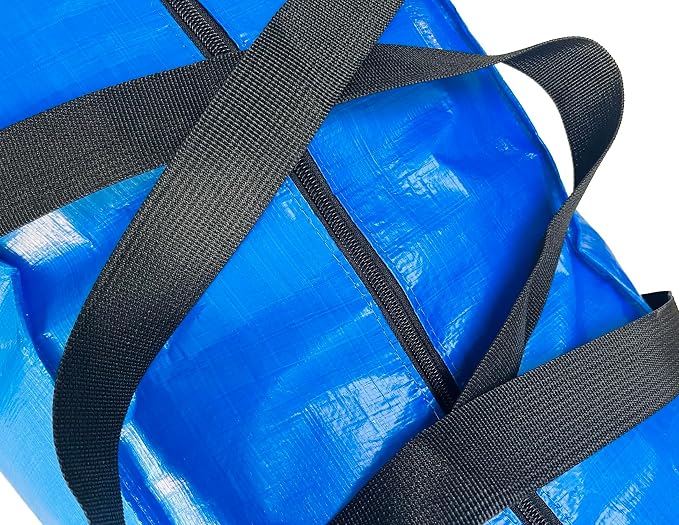 Extra Large Storage Bags, Jumbo Moving Storage Bags Heavy Duty, Foldable Big Blue XL Duffle Bag for Travel