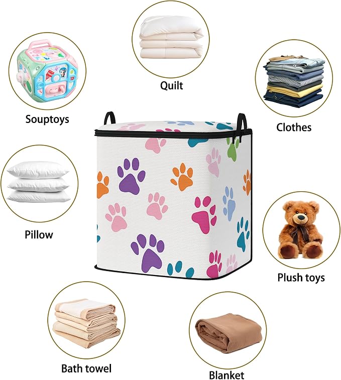 2pcs blanket storage bag for under bed,closet organizers 95L | clothing sweater sheet bedding comforter duvet quilt pillow toy storage bags with lids,dorm room essentials for containers