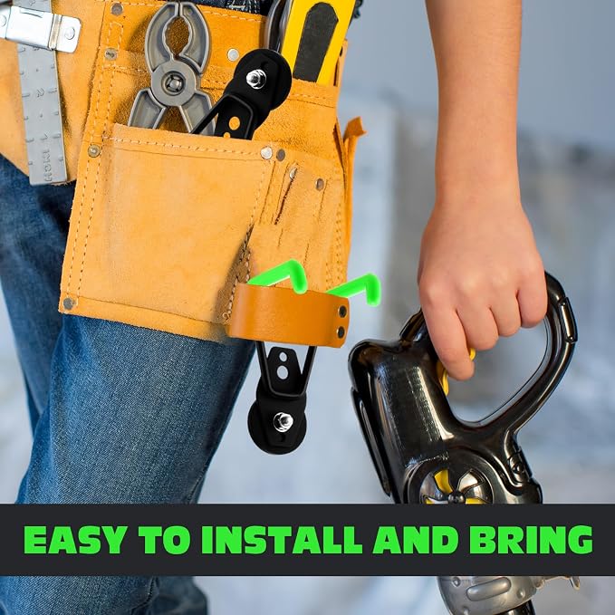 Landhoow 6 Pcs Large Magnetic Hooks Heavy Duty Garage Magnet Hooks Strong Storage Utility Magnetic Hangers with Anti Slip Rubber Coating for Indoor and Outdoor Hanging (Green)