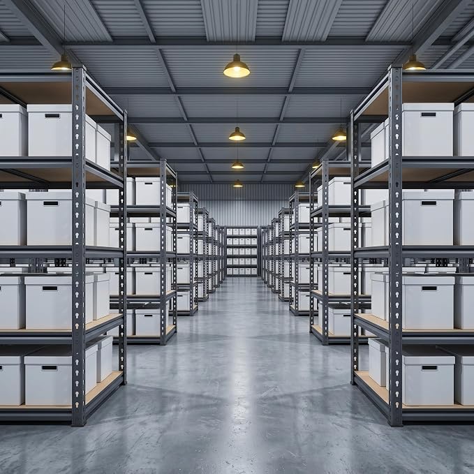 Garage Storage Shelves 36" W x 16" D x 72" H, 2500 LBS Heavy Duty Shelving Unit 5-Tier Adjustable, Extra Wide Boltless Metal Storage Rack for Garage Warehouse Basement