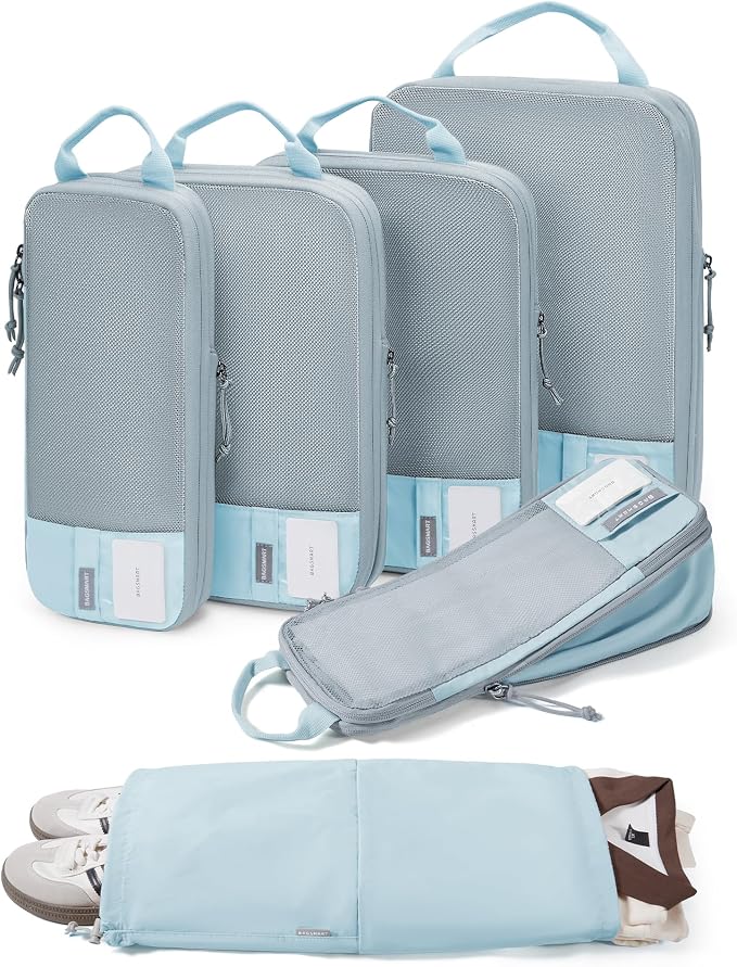 BAGSMART Compression Packing Cubes for Travel Essentials | 14 Set /6 Set /4 Set/2 Set, Lightweight, Durable