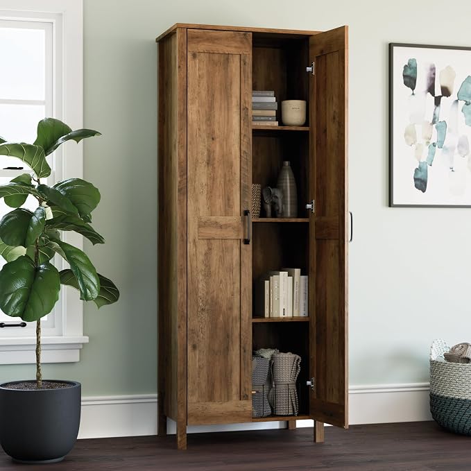 Sauder Miscellaneous Storage Cabinet, Rural Pine Finish