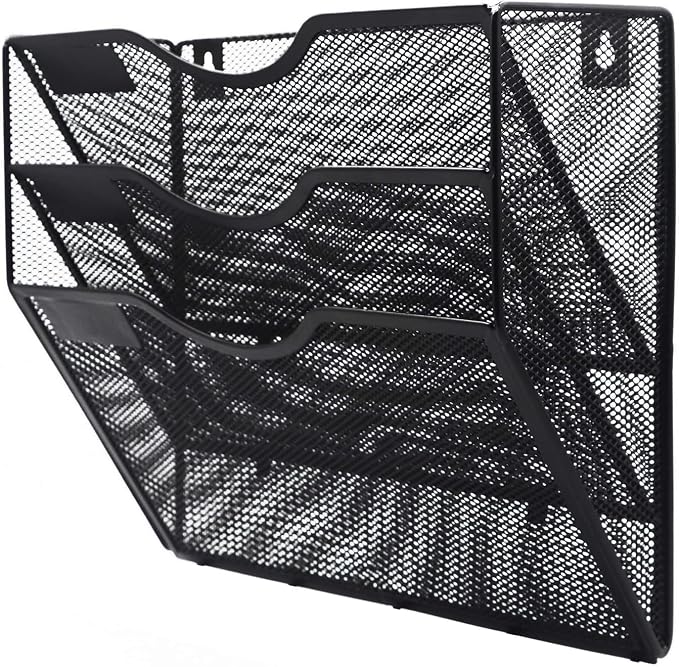 Kuntine.B Wall File Organizer Office Hanging Magazine Holder Wall File Organizer for Office Home