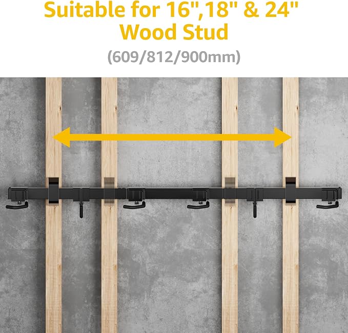 monTEK Enhanced Bike Storage Rack, Adjustable 4-Bike and 2-Helmet Hangers | Customizable for Various Bike Sizes, Heavy-Duty Steel Bike Wall Mount, Max Load 265lbs,for Indoor Bike Storage, 48-in