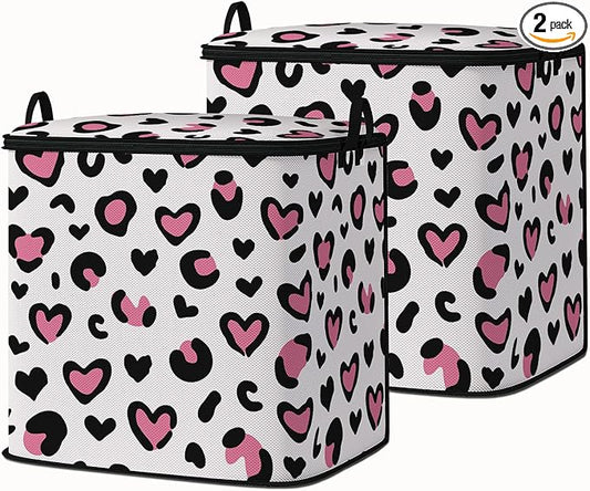 2pcs blanket storage bag for under bed,closet organizers 95L | clothing sweater sheet bedding comforter duvet quilt pillow toy storage bags with lids,dorm room essentials for containers